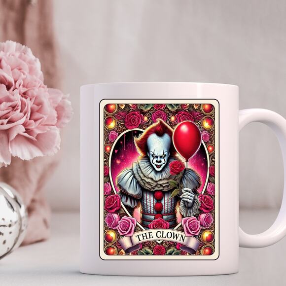 Unbranded Other - Horror Movie Valentines Day Mug 15 oz Coffee Mug Pennywise Clown IT 8